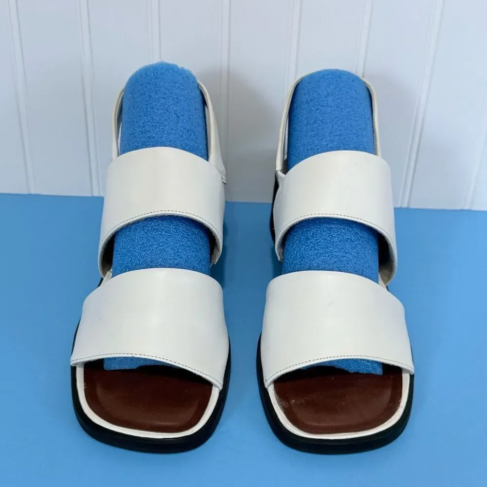 Naturalizer Black and White Sandals with Straps Size 9